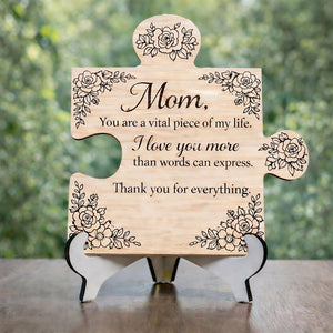 Mother's Day Puzzle Wood Frame Sign Mother's Day Frame Floral Wooden Sign Gift for Mom Mother's Day Gift