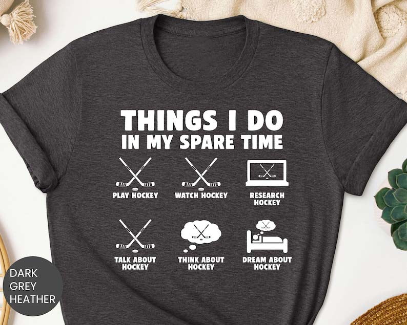 Things I Do In My Spare Time Soccer Shirt, Soccer Mom Sweatshirt, Soccer Life Hoodie, Soccer Lover Tee, Soccer  Hockey Volleyball Fan Crewneck