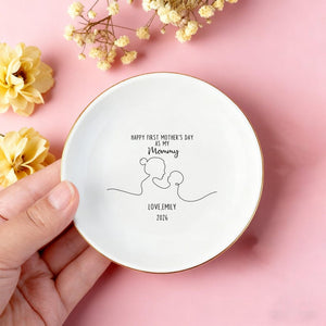 First Mothers Day Gifts, First Mothers Jewelry Dish, New Mom Gifts, Daughters First Mothers Day, New Mom Trinket Dish