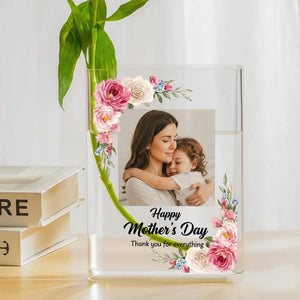 Personalized Photo Mom Acrylic Book Vase | Thank You For Everything Book Vase | Gift for Book Lovers, Home Decor, Mother's Day Gifts