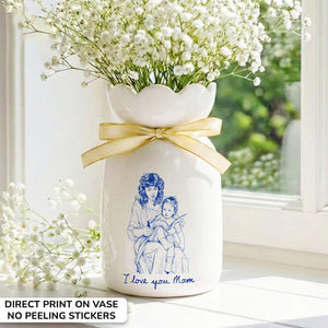 Photo Gift for Mom, Flower Vase for Mom, Custom Photo Mother of The Groom, Mother of the Bride Photo Gifts,Birthday Gifts for Mom Photo Gift