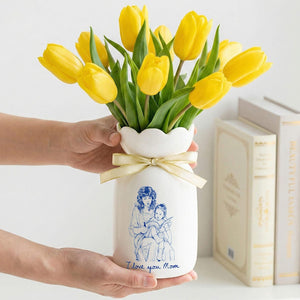 Photo Gift for Mom, Flower Vase for Mom, Custom Photo Mother of The Groom, Mother of the Bride Photo Gifts,Birthday Gifts for Mom Photo Gift