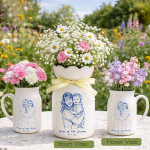 Photo Gift for Mom, Flower Vase for Mom, Custom Photo Mother of The Groom, Mother of the Bride Photo Gifts,Birthday Gifts for Mom Photo Gift