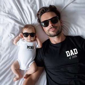 Matching Family Shirts Dad Est 2026 Mom Est 2026 Mini Bodysuit, Pregnancy Announcement Outfit, New Parents Gift Set