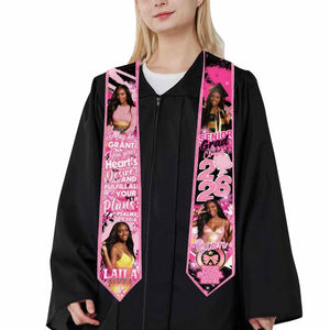 Custom Photo Graduation Stole: Personalized Class of 2026 Sash, Gift for Graduates