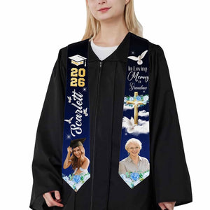 Custom Photo Graduation Stole: Personalized Class of 2026 Sash, Gift for Graduates
