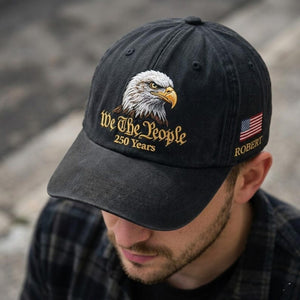 Personalized Name America Anniversary 250 Hat 1776 2026, USA 250th Anniversary Embroidered Cap, Patriotic Baseball Hat, Semiquincentennial Gift