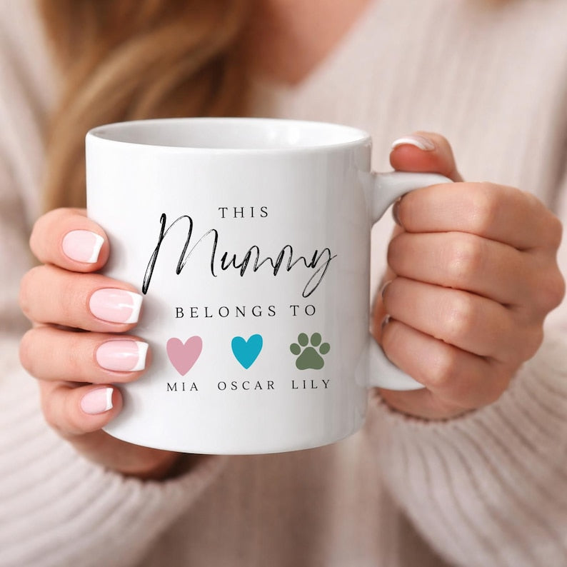 Personalised Mothers Day Gift, Custom Mug Gift For Mum, Birthday Gift, Gift For Her, Personalised Mom Gifts, Dog Mum