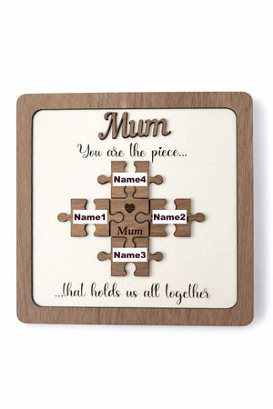 Personalised Mum's Birthday Gift / Mother s Day Keepsake Family Puzzle