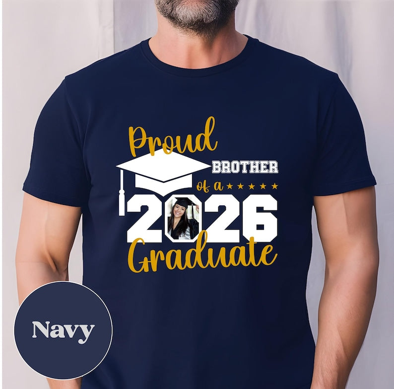 Proud Family 2026 Graduate T-Shirt, Custom Senior Grad Tee