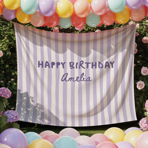 Happy Birthday Sheet Backdrop Personalized Birthday Name Banner