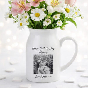 Personalised Vase, Mothers Day Gifts, Gift For Her, Gift For Mum, Photo Gifts, Ceramic Vase, Personalised Gifts, Custom Gifts, Mum Gifts