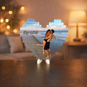 Custom Photo Building Blocks For Couples | Gifts For Boyfriend | Anniversary Gift | Couple Gifts | Gift For Him | Personalized Gift