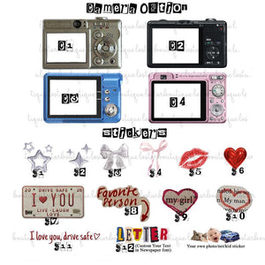 Personalized Digital Camera Keychain, Custom Picture Keychain, Anniversary Gift, Gift For him, Mother s day Gifts, Vintage Couple Gifts