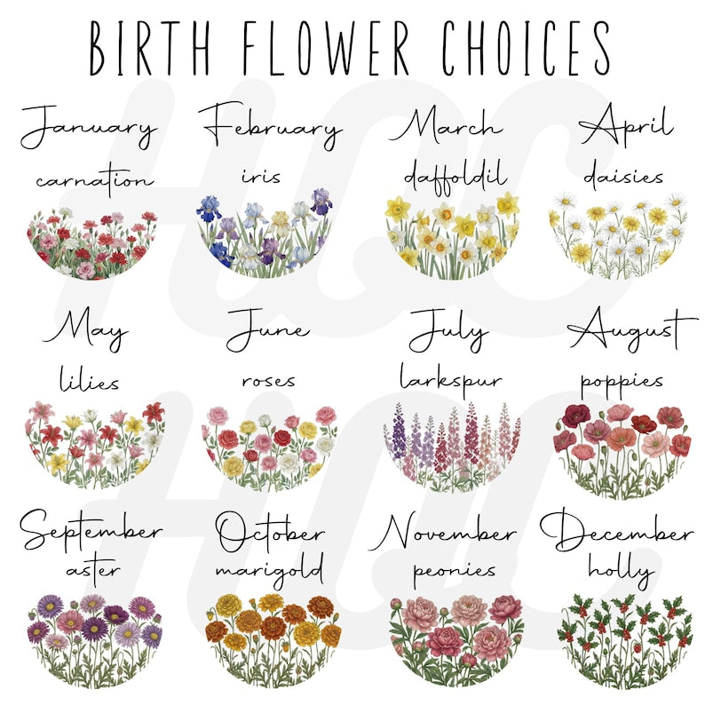 Personalized Watercolor Birth Month Flower Ring Trinket Dish | Birthday Jewelry Dish | Wedding Bridesmaid Gift