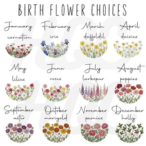 Personalized Watercolor Birth Month Flower Ring Trinket Dish | Birthday Jewelry Dish | Wedding Bridesmaid Gift