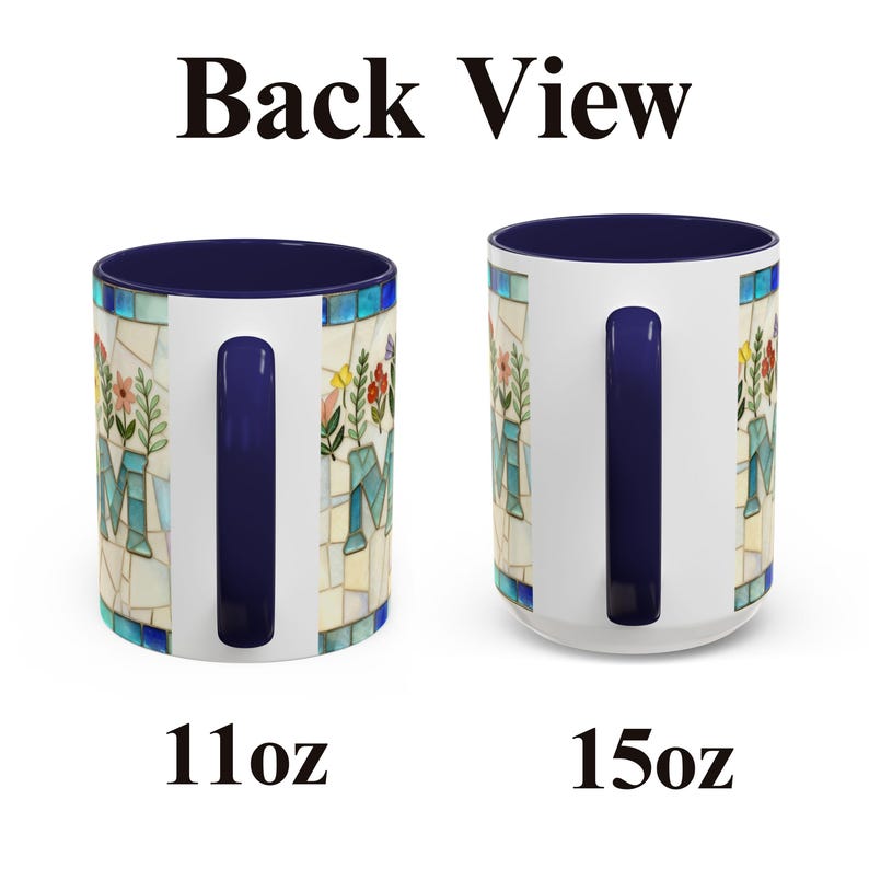 Stained Glass Effect Style NANA Mug, Gift For Mothers Day, Birthday, New Nana Grandma Gigi Present, Nana Reveal, Ceramic Coffee Cup 11oz or 15oz