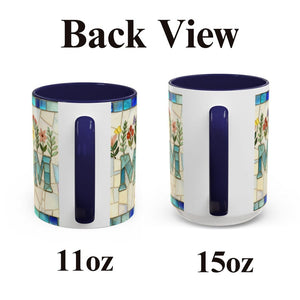 Stained Glass Effect Style NANA Mug, Gift For Mothers Day, Birthday, New Nana Grandma Gigi Present, Nana Reveal, Ceramic Coffee Cup 11oz or 15oz