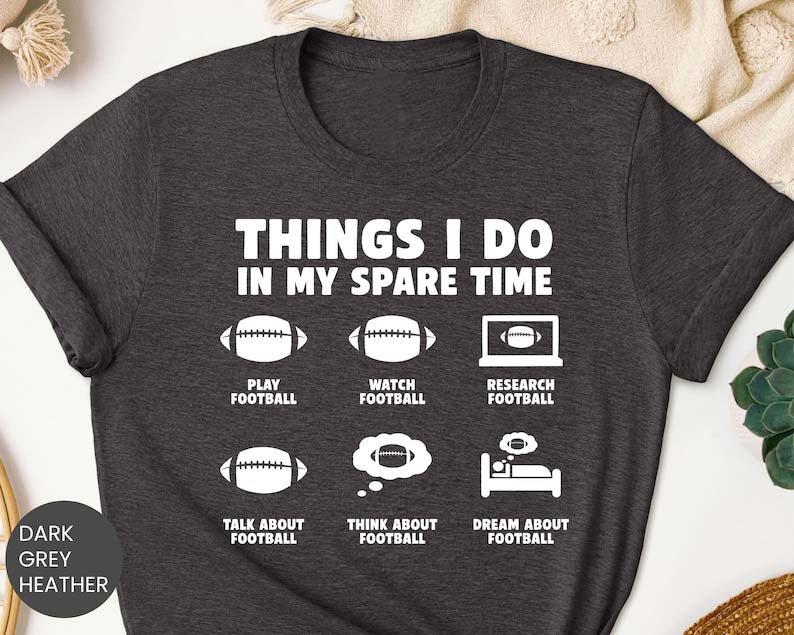 Things I Do In My Spare Time Soccer Shirt, Soccer Mom Sweatshirt, Soccer Life Hoodie, Soccer Lover Tee, Soccer  Hockey Volleyball Fan Crewneck