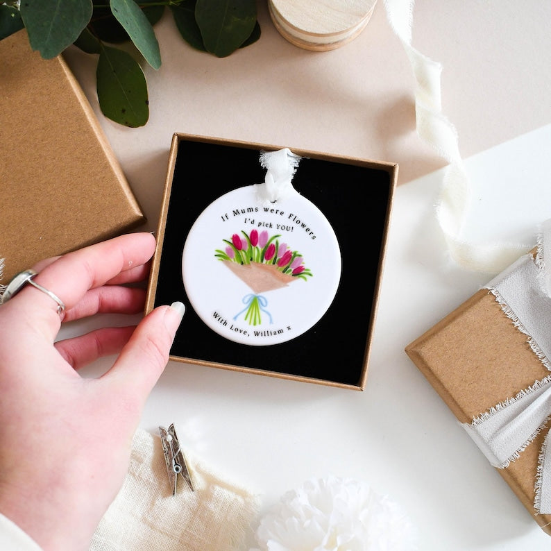 Personalised Mothers Day Ornament, New Mum Gift, First Mothers Day, Keepsake, Mothering Sunday, Mummy, Mom, Mam