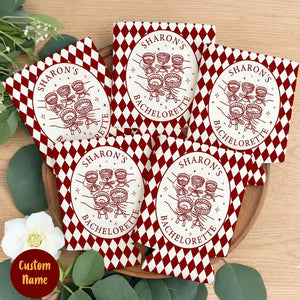Custom Retro Bachelorette Can Cooler, Casino Style Bachelorette Party Can Holder, Luxury Bach Weekend Drink Sleeves, Bridal Party Gifts
