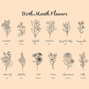 Personalized Birth Flower Night Light, Crystal Ball Birth Month Flower Lamp, 30th Birthday Gift For Friend Daughter Wife