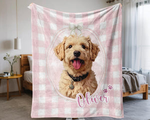 Personalized Dog Blanket, Pet Name Blanket