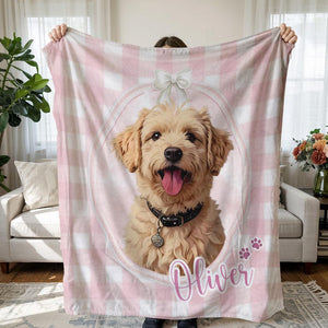 Personalized Dog Blanket, Pet Name Blanket