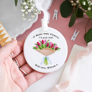 Personalised Mothers Day Ornament, New Mum Gift, First Mothers Day, Keepsake, Mothering Sunday, Mummy, Mom, Mam