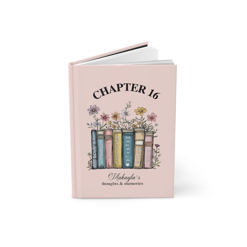 Chapter 16th Birthday Gift Journal, Personalized Chapter 18 Name Journal, Chapter 13, Birthday Notebook for 16th, 21st, 25th Birthday Gift