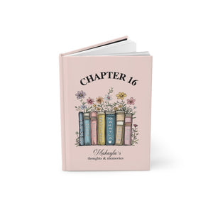 Chapter 16th Birthday Gift Journal, Personalized Chapter 18 Name Journal, Chapter 13, Birthday Notebook for 16th, 21st, 25th Birthday Gift