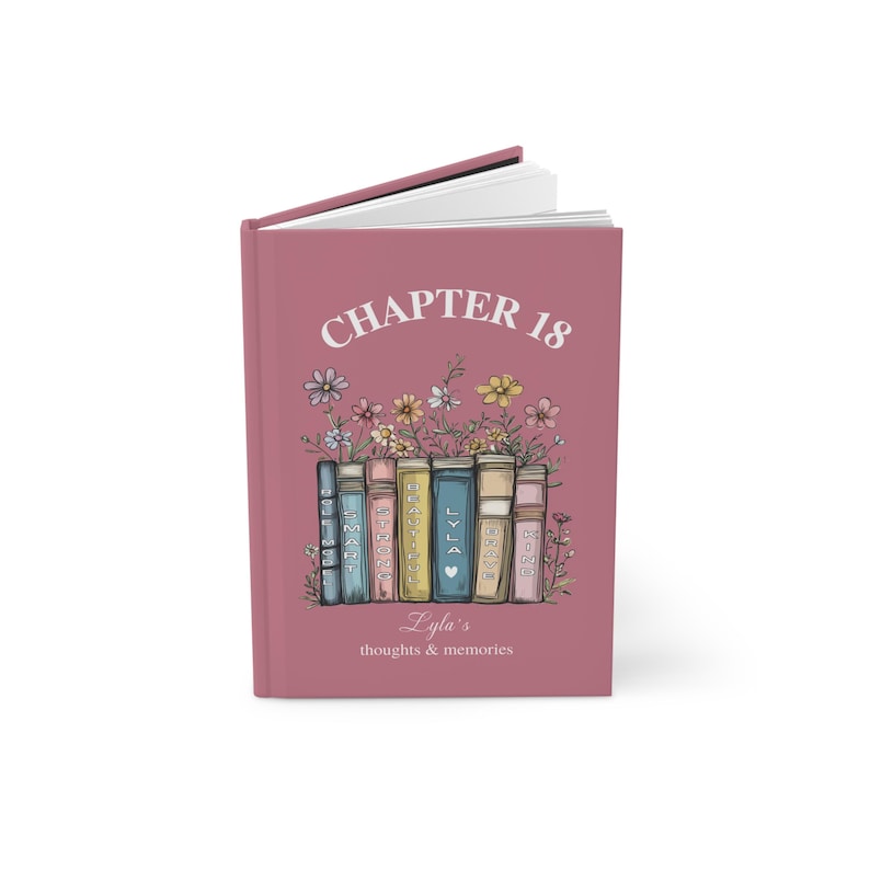 Chapter 16th Birthday Gift Journal, Personalized Chapter 18 Name Journal, Chapter 13, Birthday Notebook for 16th, 21st, 25th Birthday Gift