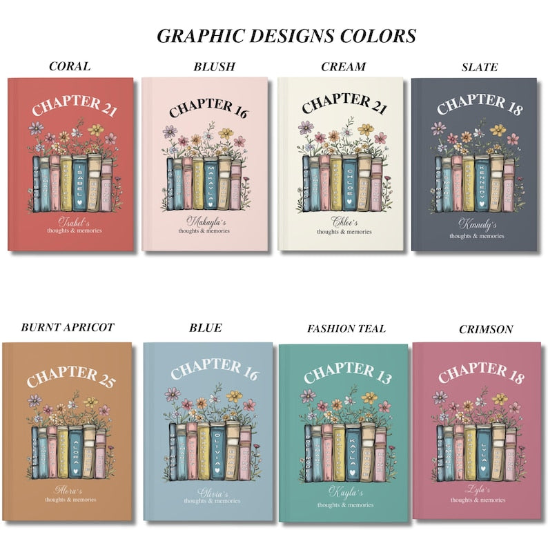 Chapter 16th Birthday Gift Journal, Personalized Chapter 18 Name Journal, Chapter 13, Birthday Notebook for 16th, 21st, 25th Birthday Gift