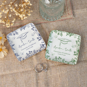 2026 Graduation Gift, Personalized Graduation Jewelry Dish, Graduation Trinket Dish, Ring Dish for Graduation, Graduation Gifts for Daughter