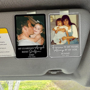 Personalized Memorial Photo Car Visor Clip: Loss Of Mom Dad Gift, Memorial Keepsake Gift, Sympathy Gift, Loss Of A Loved One Gift