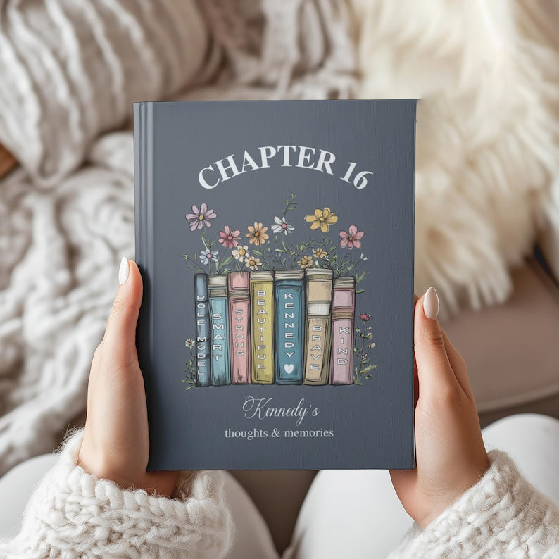 Chapter 16th Birthday Gift Journal, Personalized Chapter 18 Name Journal, Chapter 13, Birthday Notebook for 16th, 21st, 25th Birthday Gift