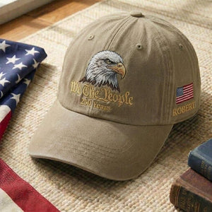 Personalized Name America Anniversary 250 Hat 1776 2026, USA 250th Anniversary Embroidered Cap, Patriotic Baseball Hat, Semiquincentennial Gift