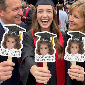 Graduation 2026 Big Heads on a Stick, Face on a Stick, Graduation Fan, Class of 2026, Personalized Graduation Fan Handheld,Gift for Graduate