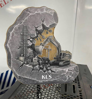 Excavator Operator Acrylic Plaque - Personalized Gifts For Construction Worker