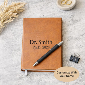 Personalized Doctor Journal, Phd Graduation Gift for Doctor, Custom Stationery Gift, Doctorate Graduation Gift for PHD Doctoral Student