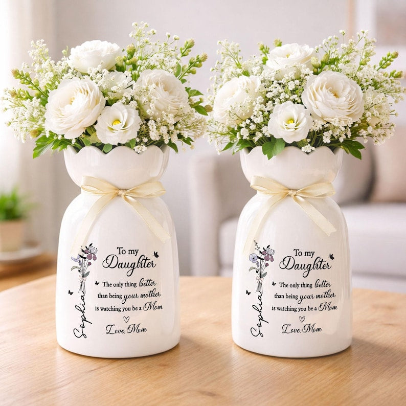 The Only Thing Better Than Being Your Mother Vase, Daughter Flower Vase, New Mom Gift, Mothers Day Gift for Daughter, Daughter Gift from Mom