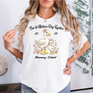 Personalized Mama Shirt, First Mothers Day Shirt, Our 1st Mothers Day Together Shirt, New Mom Gift, Custom Baby Name Tee