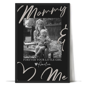 Personalized Mommy Photo Canvas Print | Custom Picture Poster for Mom | Gift from Daughter Son | Mothers Day Birthday Gift | Family Wall Art