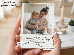 Personalised Happy Mothers Day Gifts, First 1st Mothers Day, Present for New Mums, Unique Photo Keepsake, Fun Gift Ideas for Mother