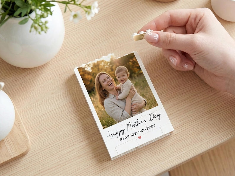 Personalised Happy Mothers Day Gifts, First 1st Mothers Day, Present for New Mums, Unique Photo Keepsake, Fun Gift Ideas for Mother