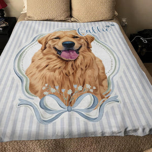Personalized Dog Blanket, Pet Name Blanket
