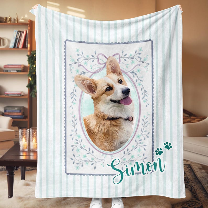 Personalized Dog Blanket, Pet Name Blanket