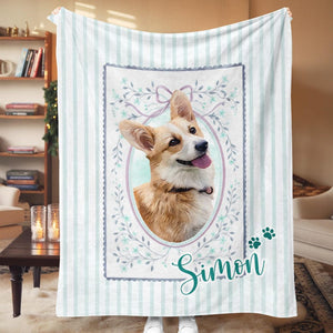 Personalized Dog Blanket, Pet Name Blanket