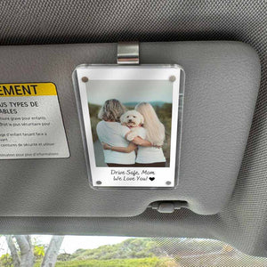 Gift for Mom Personalized Car Visor Clip Custom Photo Memory Keepsake Sentimental Mothers Day Gift from Daughter Son Unique Car Accessory