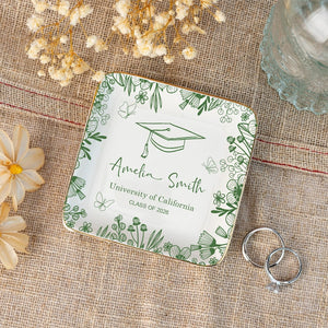 2026 Graduation Gift,Personalized Graduation Jewelry Dish,Graduation Trinket Dish,Ring Dish for Graduation,Graduation Gifts for Daughter